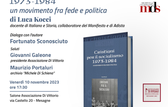 Presentazione del libro CRISTIANI PER IL SOCIALISMO 1973-1984 di LUCA KOCCI