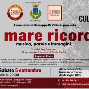 IL MARE RICORDA. Parole, musiche e immagini per raccontare la Palestina oltre la guerra.