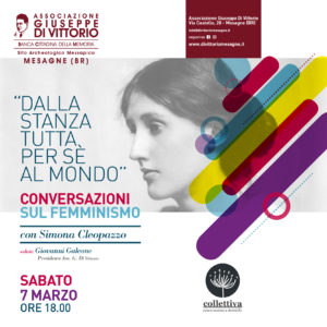 DALLA STANZA TUTTA PER SE’ AL MONDO – Conversazioni sul femminismo Con Simona Cleopazzo di “Collettiva”